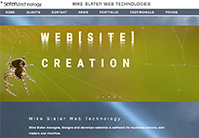 Mike Slater web technologies screen shot in 2020